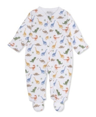 Kissy Dino Stomp Zipper Footie