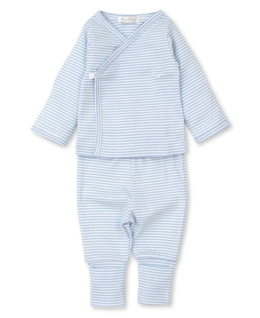 Kissy Lt Blue Striped Pant Set