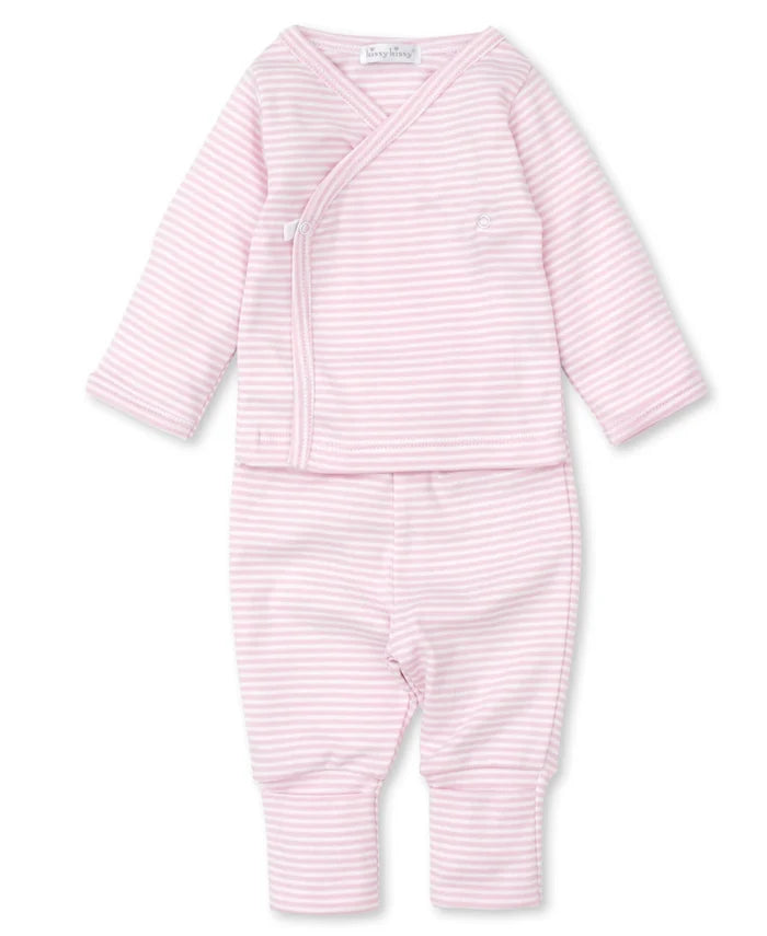 Kissy Pink Striped Pant Set