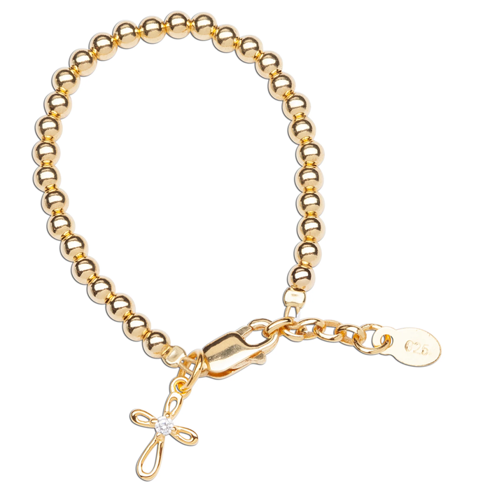 Lenox 14k Gold-Plated Cross Bracelet