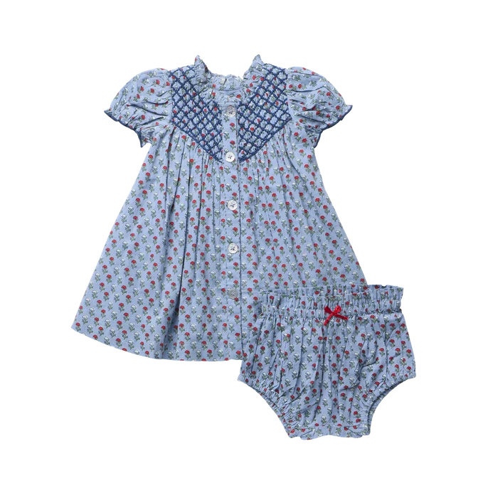 Light Blue Carnation Lucia Dress Set