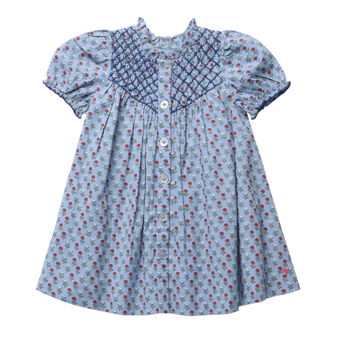 Light Blue Carnation Lucia Dress