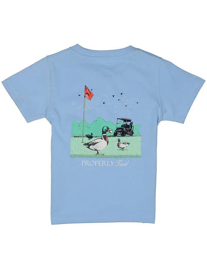 Light Blue Fowl Play SS T-Shirt