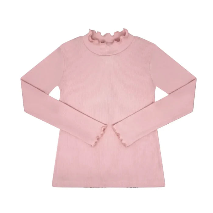 Light Pink Remi Ribbed Turtleneck