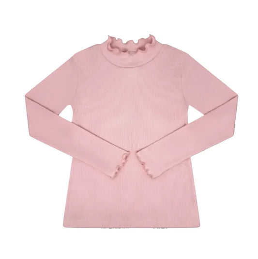 Light Pink Remi Ribbed Turtleneck