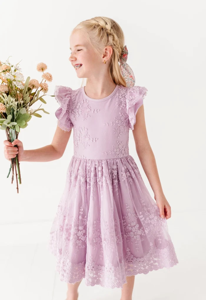 Lilac Sky Lace Dress