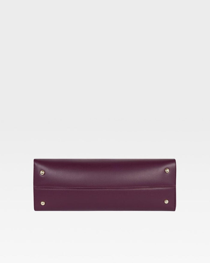 Mini Tote Bag in Burgundy