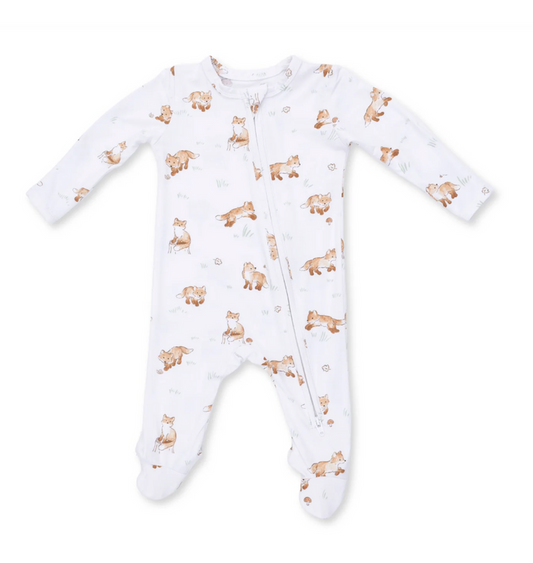 Little Explorer Fox Zipper Footie