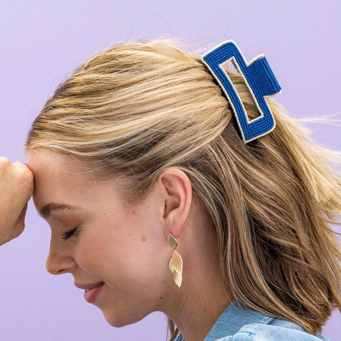 Lola Solid Color With Piped Edges Claw Lapis CLAW