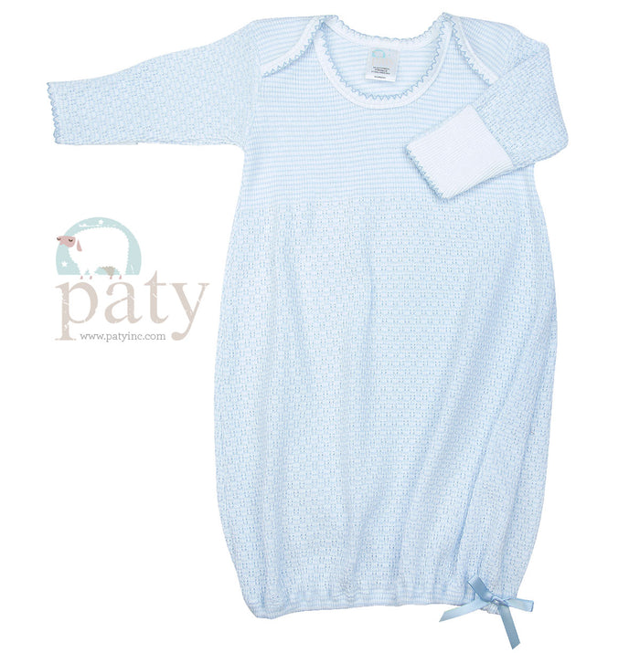 Long Sleeve Lap Shoulder Gown