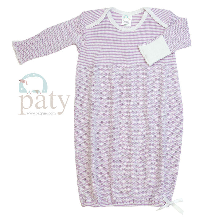 Long Sleeve Lap Shoulder Gown
