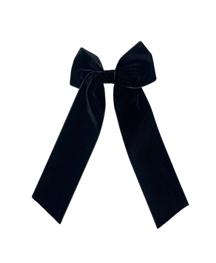 Long Tail Velvet Bow Extra Large