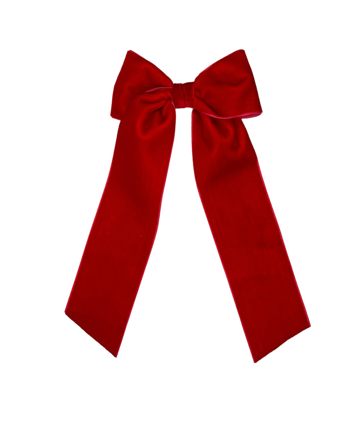 Long Tail Velvet Bow Extra Large