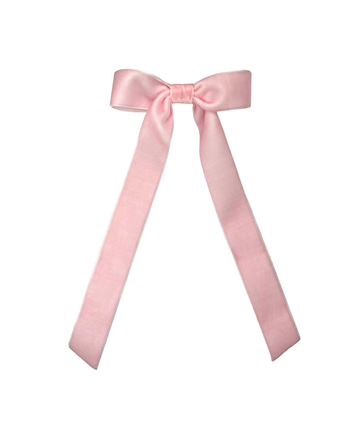 Long Tail Velvet Bow Large