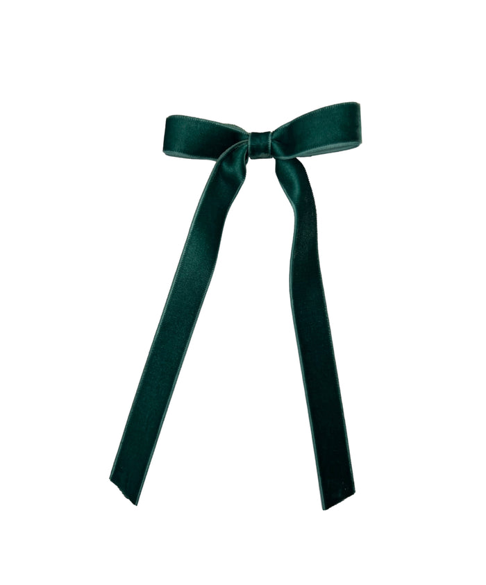 Long Tail Velvet Bow Medium