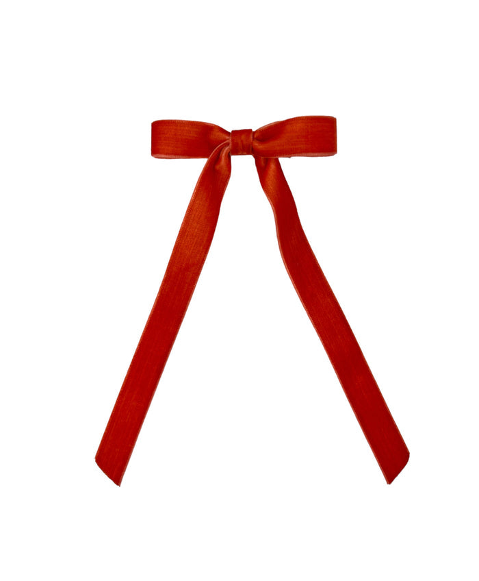 Long Tail Velvet Bow Medium
