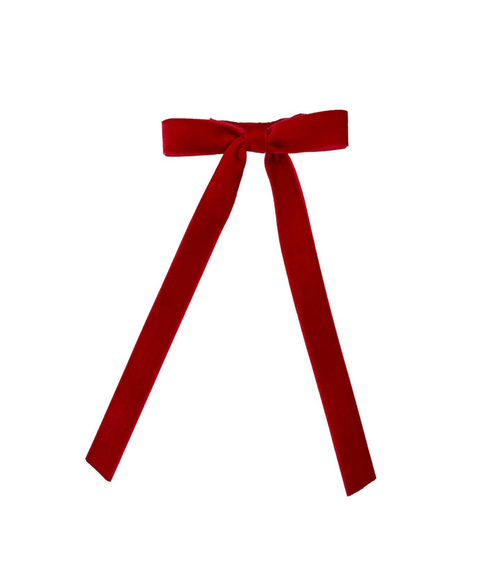Long Tail Velvet Bow Medium