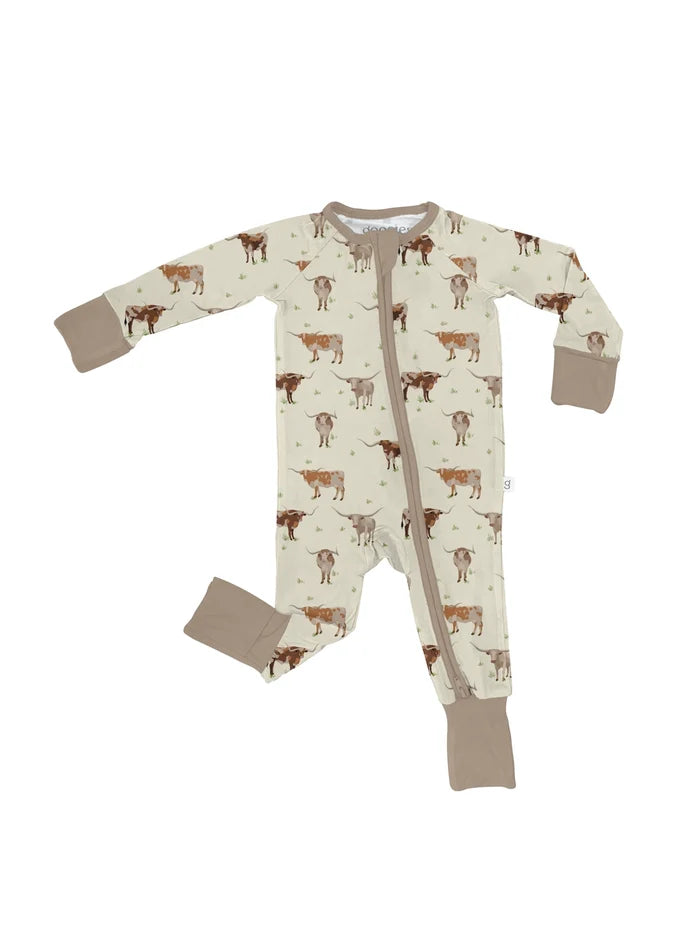 Longhorn Zipper Pajama