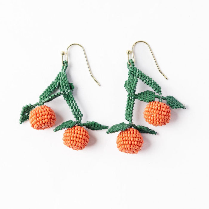 Lottie Clementine Dangle Luxe Earring Orange Drop