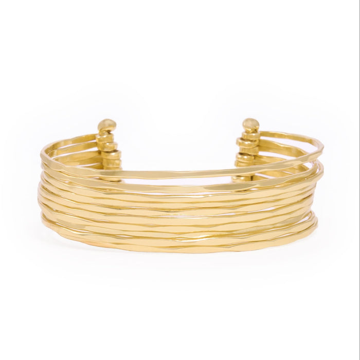 Louisa Multi Strand Cuff Brass Cuff