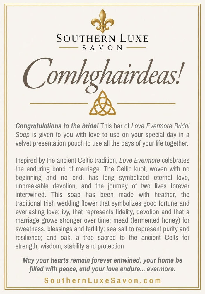 LOVE EVERMORE "FOREVER ENTWINED" BRIDAL GUEST SOAP - Southern Luxe Savon