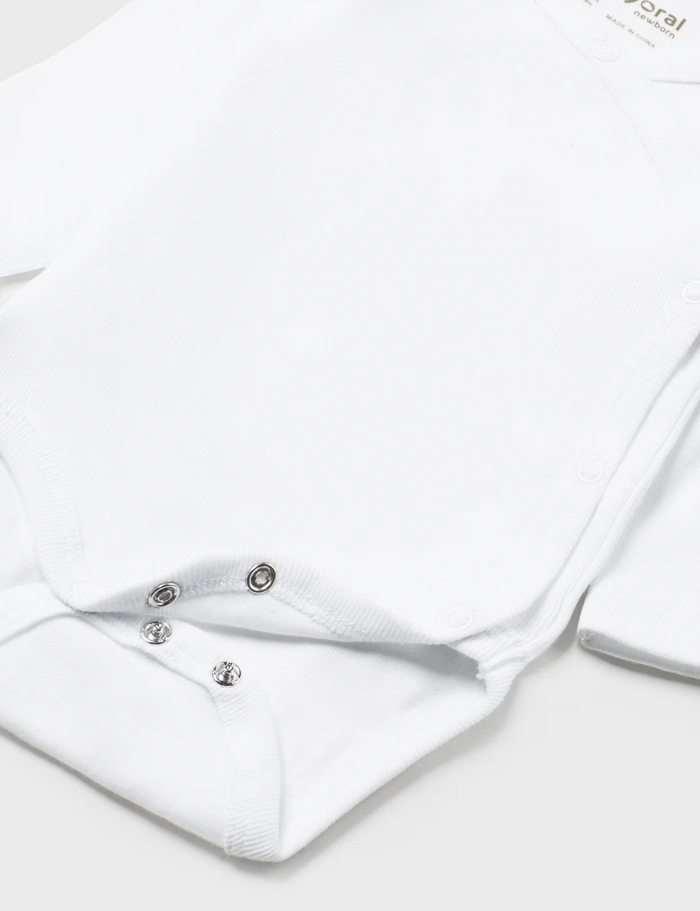 LS White Kimono Bodysuit