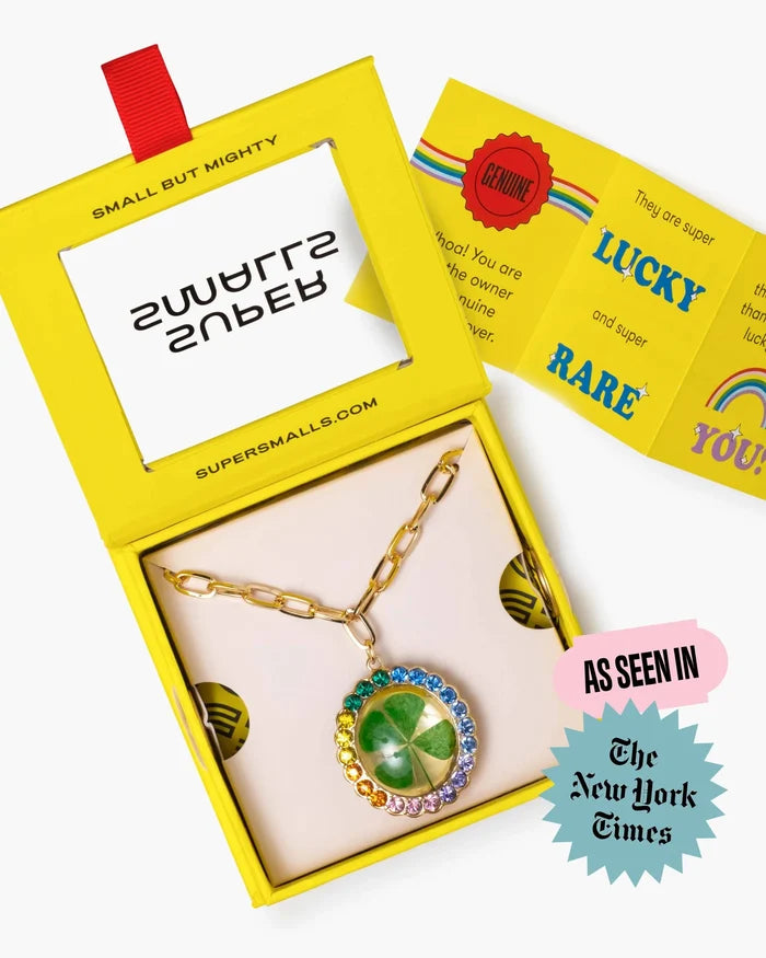 Lucky Streak Real 4-Leaf Clover Necklace