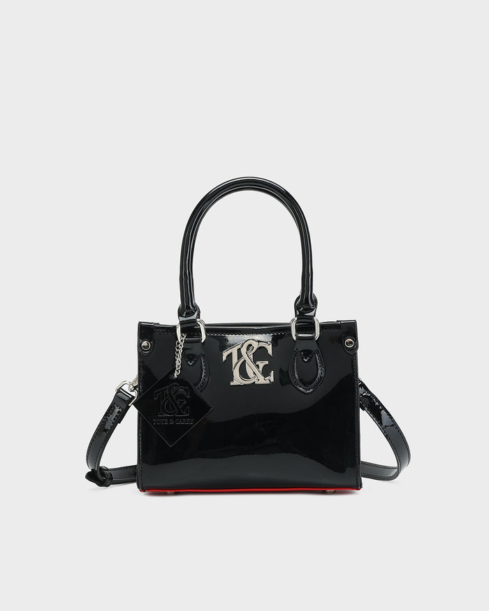 Lustre Tote Bag in Black
