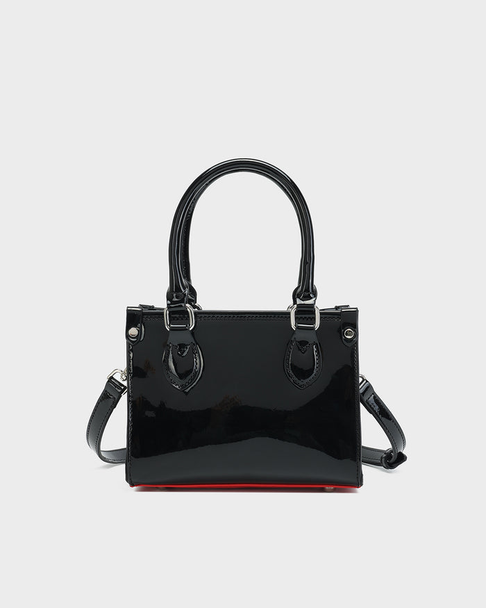 Lustre Tote Bag in Black