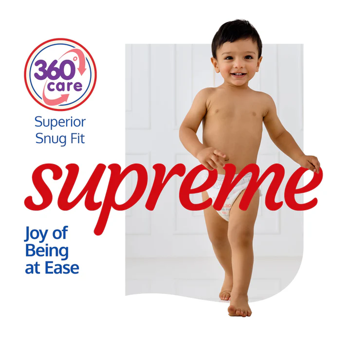 LuvLap Supreme Baby Diaper Pants Newborn (0–5 kg) – Ultra Soft, Gentle Leak Protection & Breathable Comfort, 18 Pieces