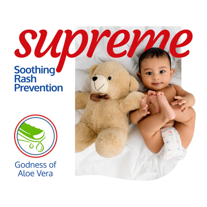 LuvLap Supreme Baby Diaper Pants Newborn (0–5 kg) – Ultra Soft, Gentle Leak Protection & Breathable Comfort, 18 Pieces
