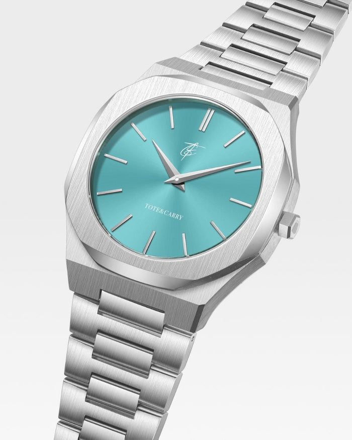 Lux Ambassador Silver Aqua Watch