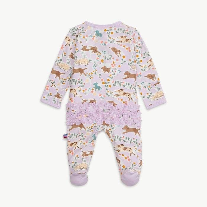 Magnetic Best Fur End Ruffle Footie