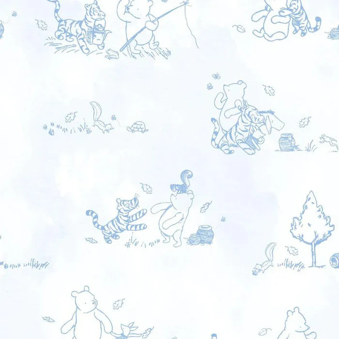 Magnetic Blue Pooh in the Woods Footie
