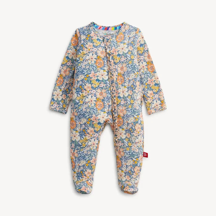 Magnetic Flora Modal Ruffle Footie