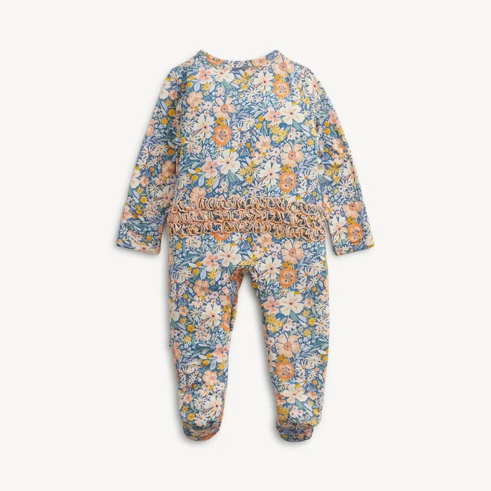 Magnetic Flora Modal Ruffle Footie