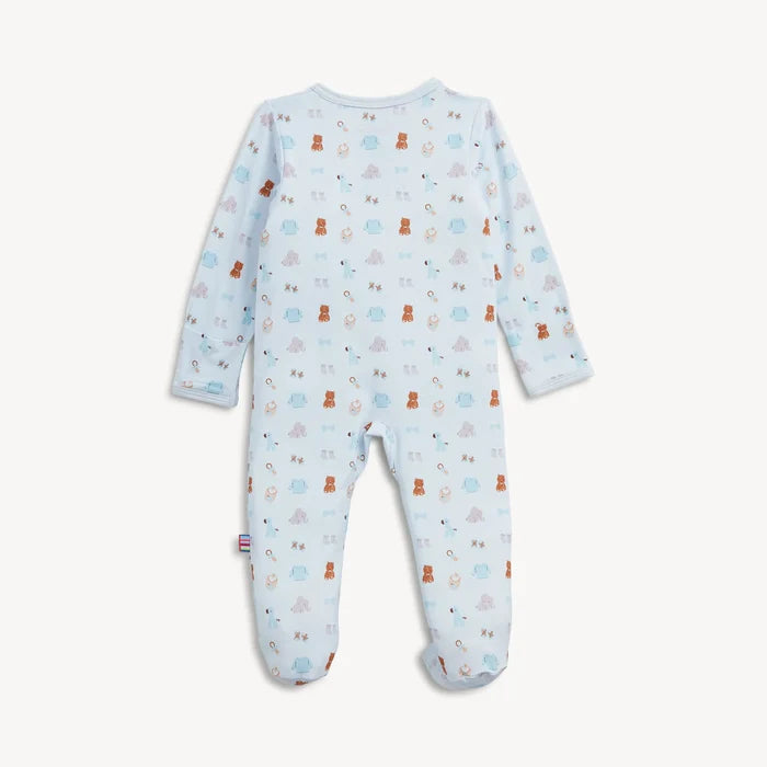 Magnetic Nursery Nostalgia Blue Modal Footie