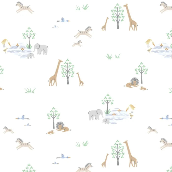 Magnetic White Serene Safari Modal Footie
