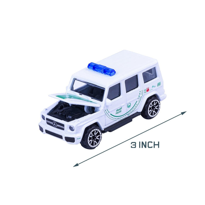 Majorette Dubai Police Mercedes-AMG G 63 1:64 Scale Die-Cast Collectible Toy for Kids