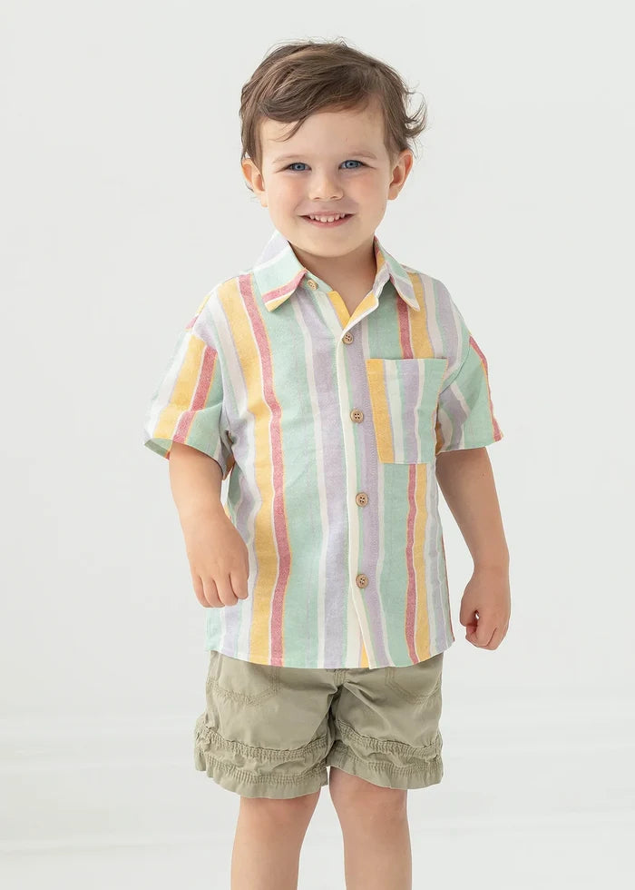 Malibu Top - Multi Stripe