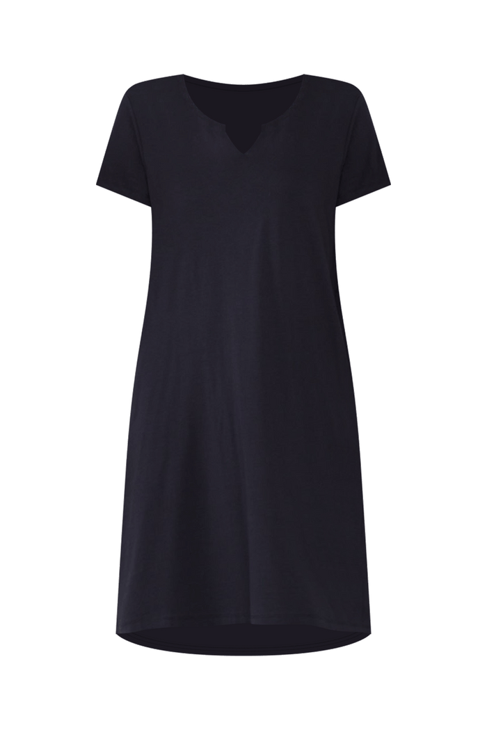 Mandy Navy Cotton Tee Dress,ghost-mani