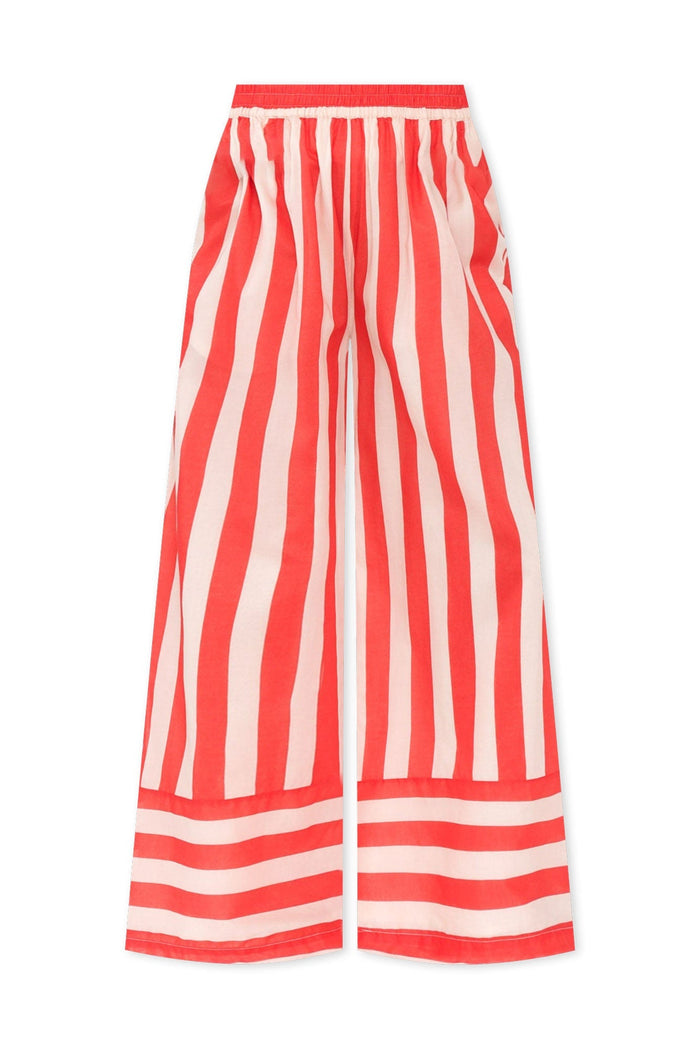 Mariah Red Stripe Cotton Pants,ghost-mani
