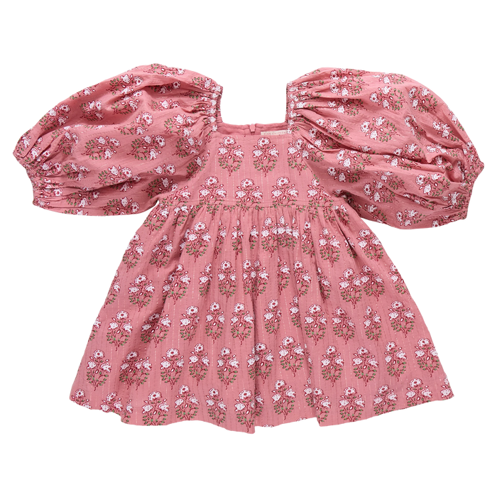 Mary Barrett Dress Pink Strawflower