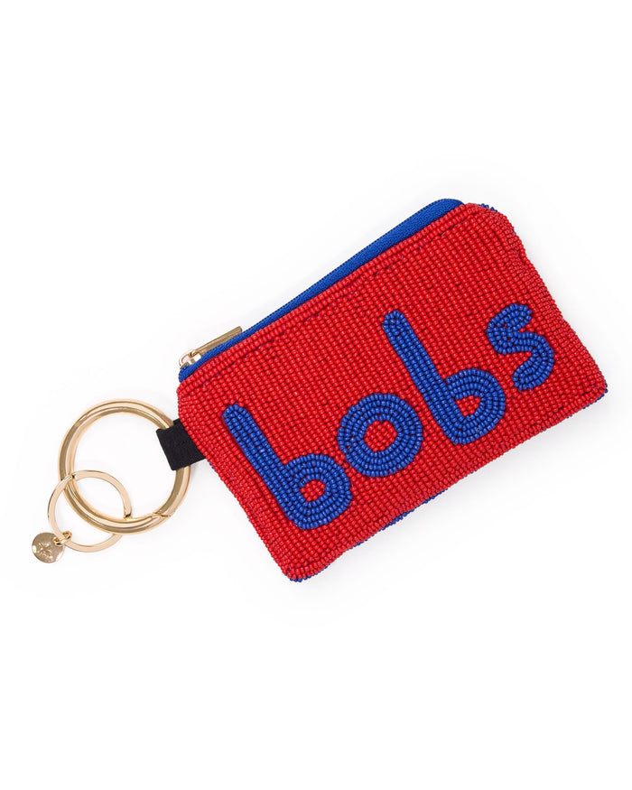 Mary Bits + Bobs Beaded Coin Purse Navy Coin Purse