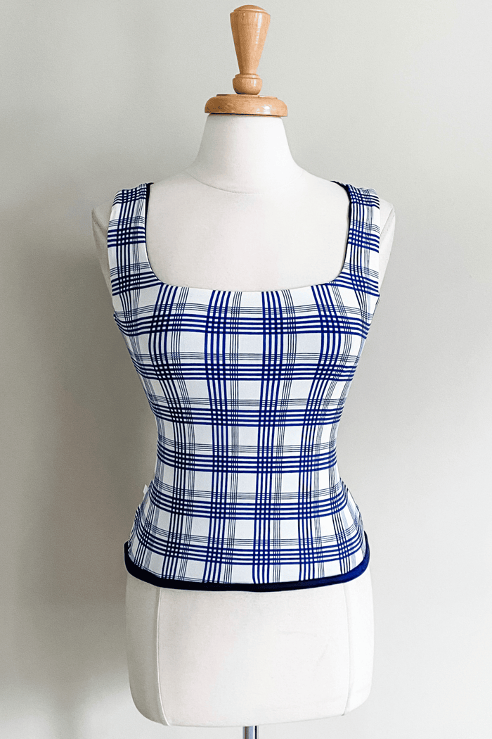 1 / Navy White Plaid