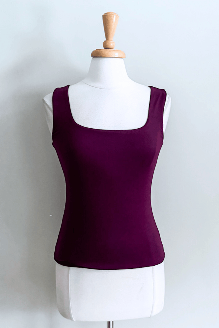 Reversible Plum Bralette by Diane Kroe with supportive double-layer comfort