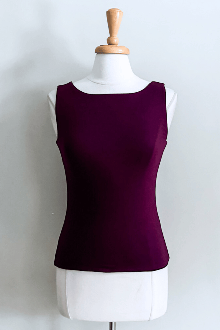 Reversible Plum Bralette by Diane Kroe with supportive double-layer comfort
