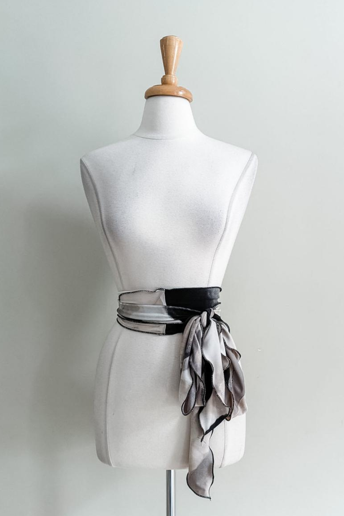 Oasis Sand print Sash on a plain background