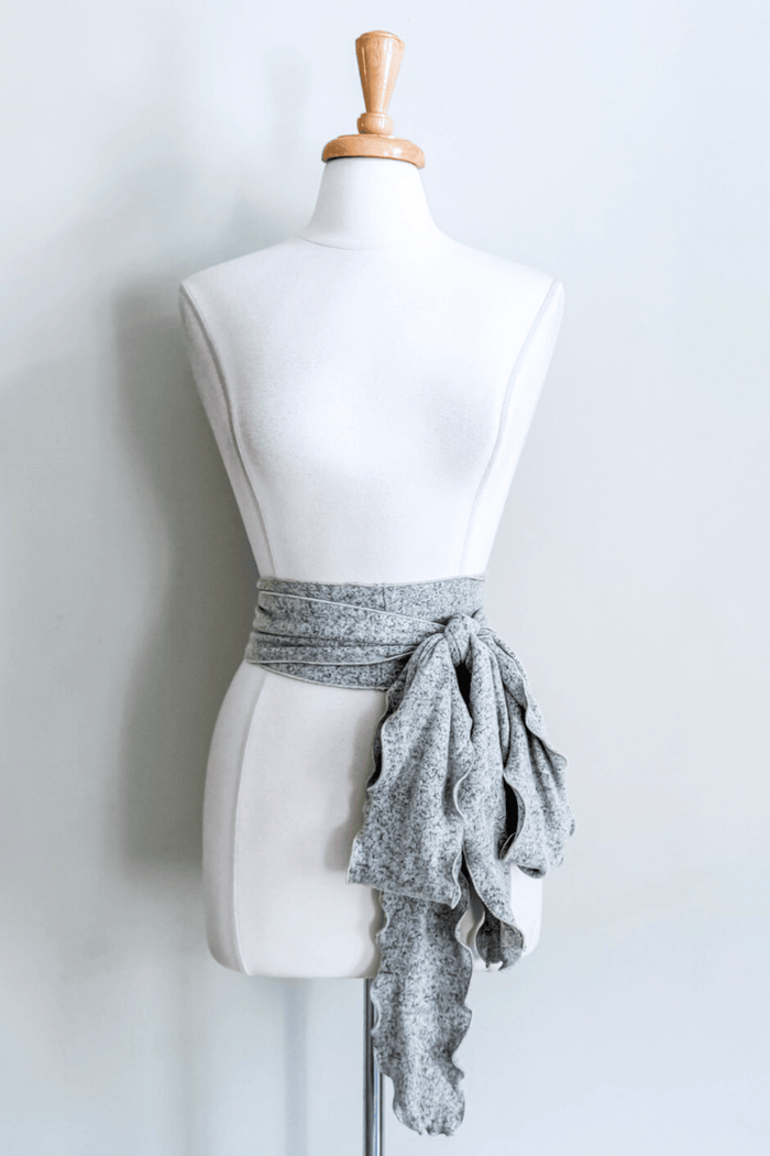 Sash Belt in Grey Vegan Cashmere from Diane Kroe
