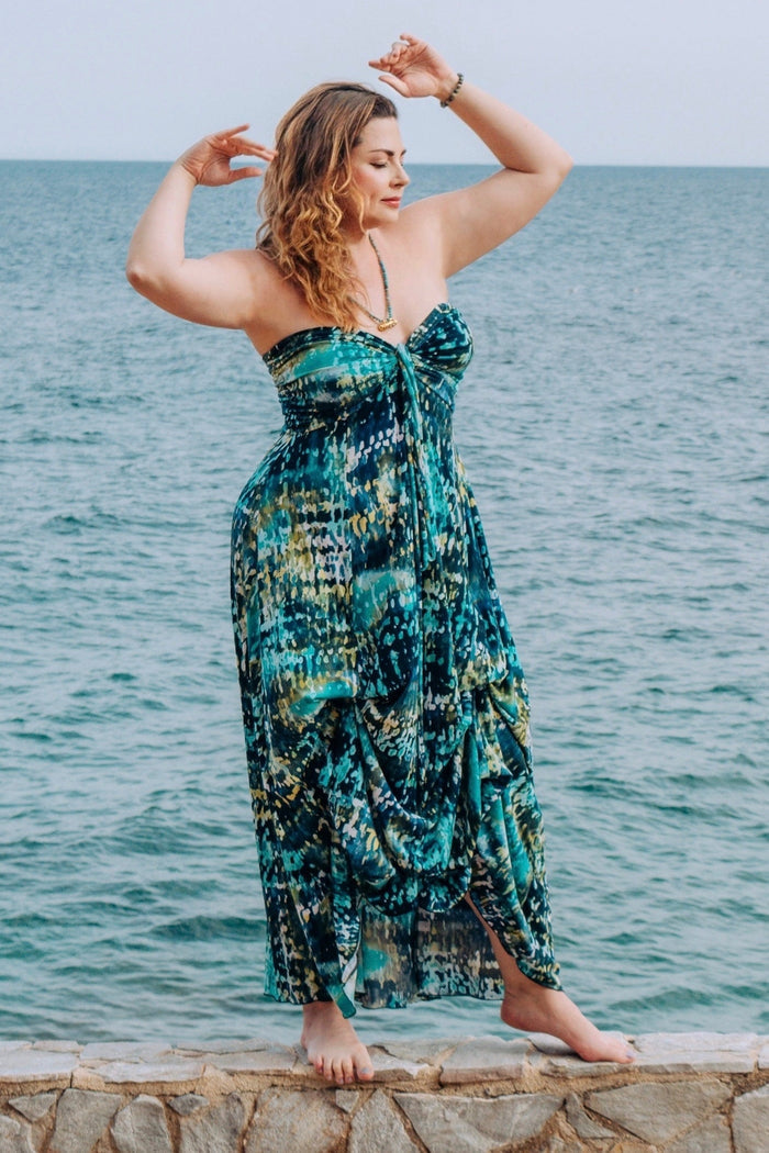 Diane Kroe - Maxi Bubble Dress (Sea Wake)